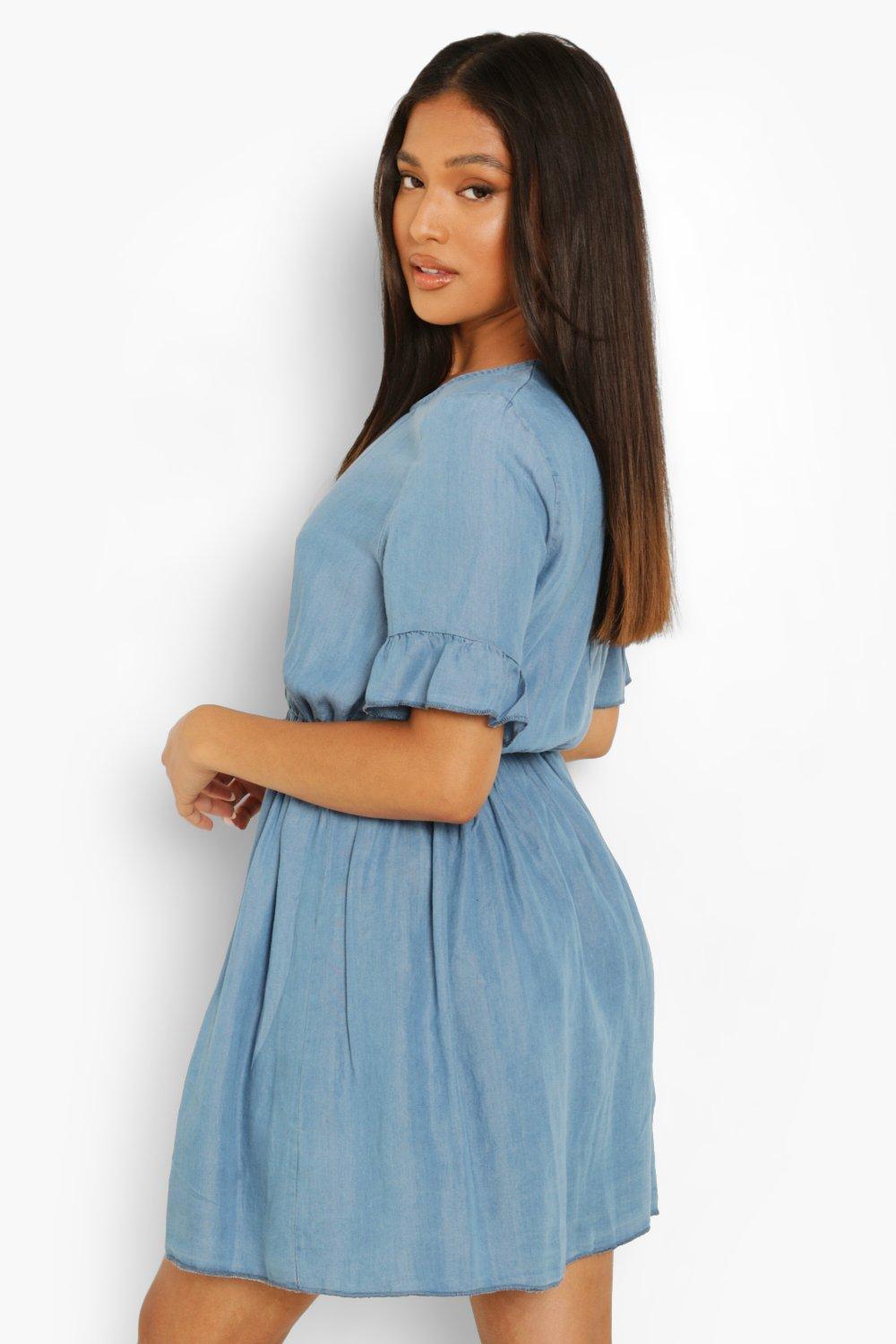 Boohoo shop denim dress